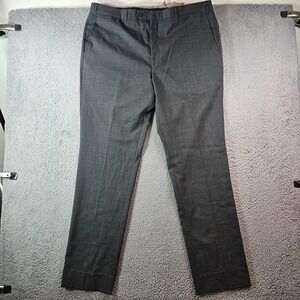 JB Britches Dress Pants Men 40 x 33 Wool Blend Flat Front‎ Textured Gray
